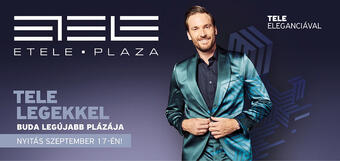 Szeptemberben 17-én megnyílik az Etele Plaza, Magyarország első okosplázája
