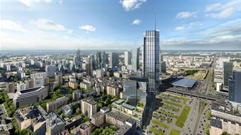 A HB Reavis bejelentette új, nagyszabású fejlesztését Varsóban: egy 310 méteres toronyház is épül