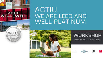 Actiu – We are LEED and WELL PLATINUM című rendezvény