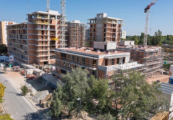 Elérte legmagasabb pontját a LIVING első budai lakóparkja, a Római Park