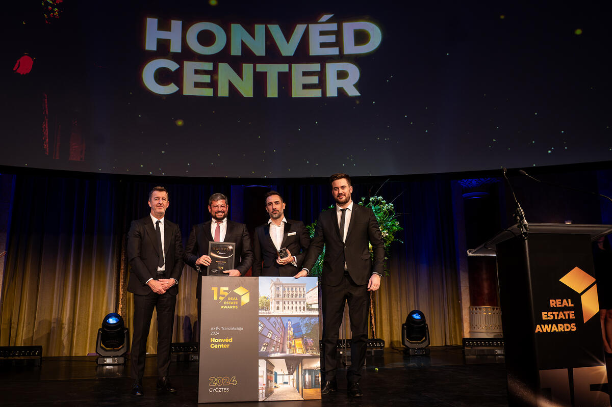 A WING nyerte az Év Tranzakciója díjat a Honvéd Center eladásával a Real Estate Awardson
